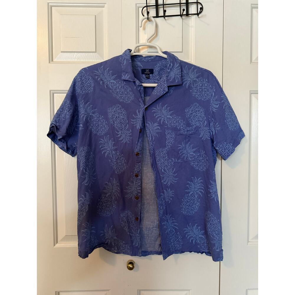 Men's Pineapple Button Up Lrg